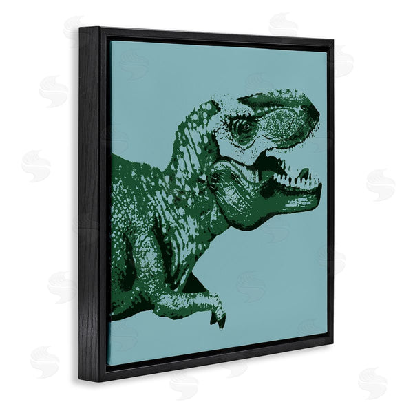 Stupell Industries Stupell Studio | Pop Style T-Rex Dinosaur Kids Wildlife Design Wall Art