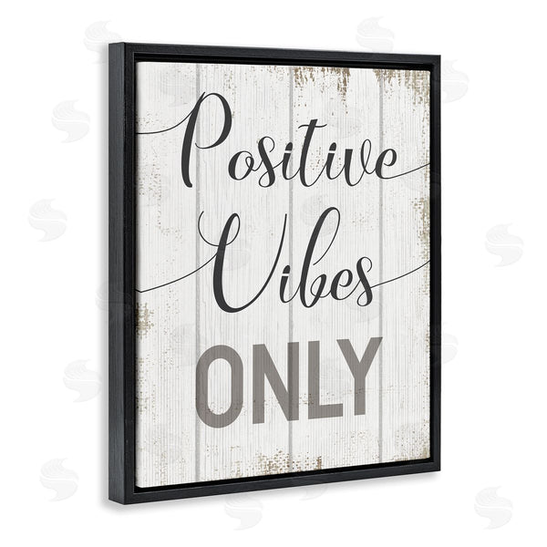 Stupell Industries Stupell Studio | Positive Vibes Only Distressed Wall Art