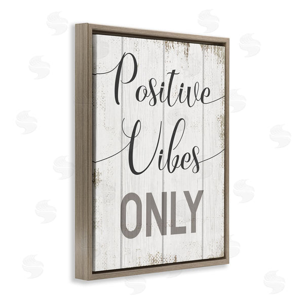 Stupell Industries Stupell Studio | Positive Vibes Only Distressed Wall Art