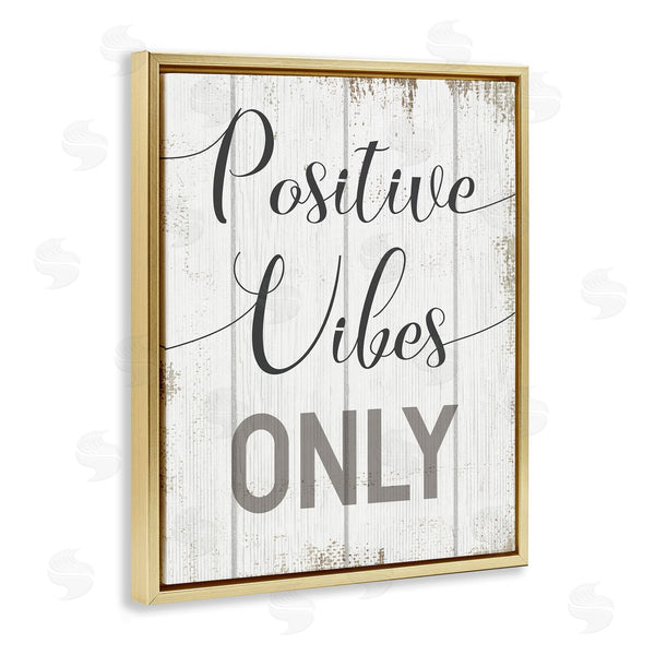 Stupell Industries Stupell Studio | Positive Vibes Only Distressed Wall Art