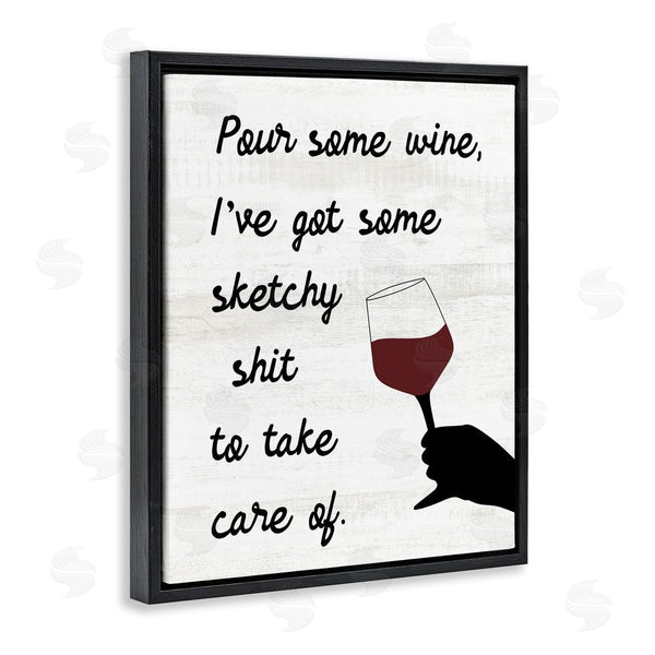 Stupell Industries Stupell Studio | Pour Some Wine Humor Wall Art