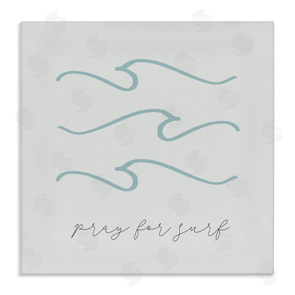 stupell industries Stupell Studio | Pray for Surf Nautical Beach Phrase Tranquil Waves Wall Art