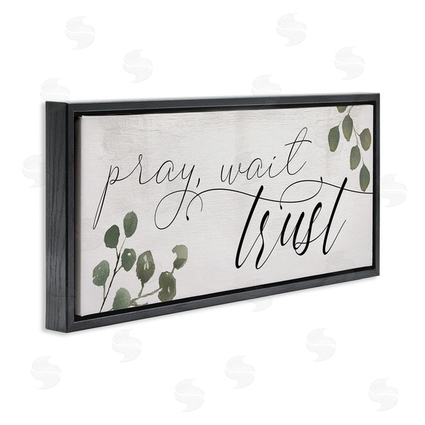 Stupell Industries Stupell Studio | Pray Wait Trust Phrase Wall Art