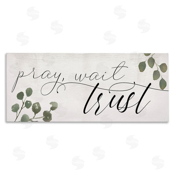 stupell industries Stupell Studio | Pray Wait Trust Phrase Wall Art