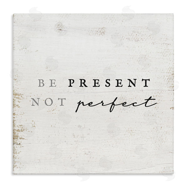stupell industries Stupell Studio | Present Not Perfect Rustic Wall Art