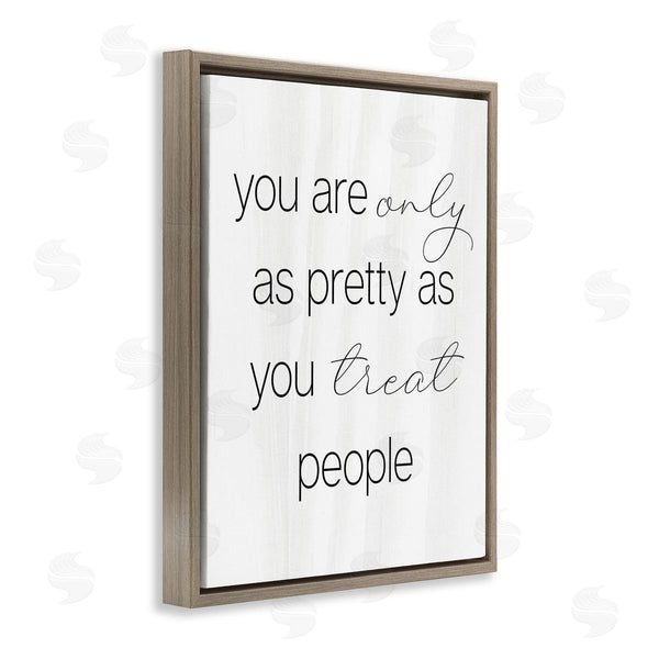 Stupell Industries Stupell Studio | Pretty As You Treat People Wall Art
