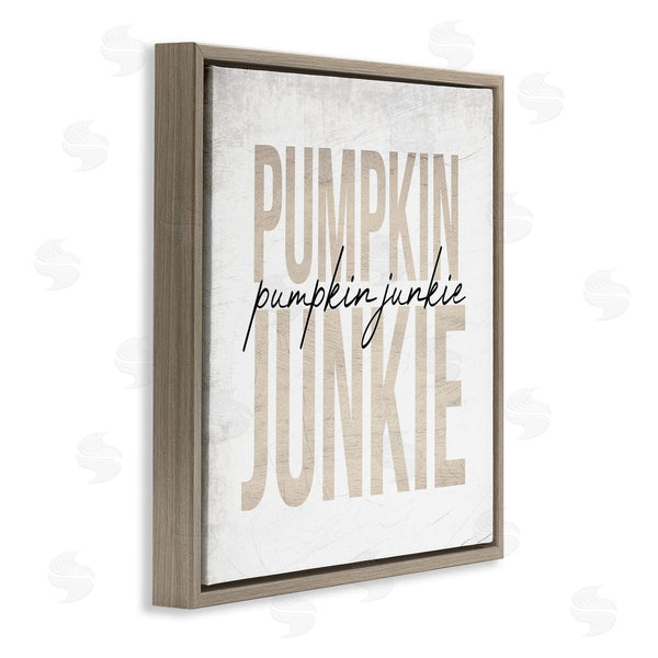 Stupell Industries Stupell Studio | Pumpkin Junkie Text Charming Distress