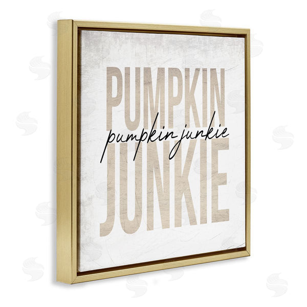 Stupell Industries Stupell Studio | Pumpkin Junkie Text Charming Distress