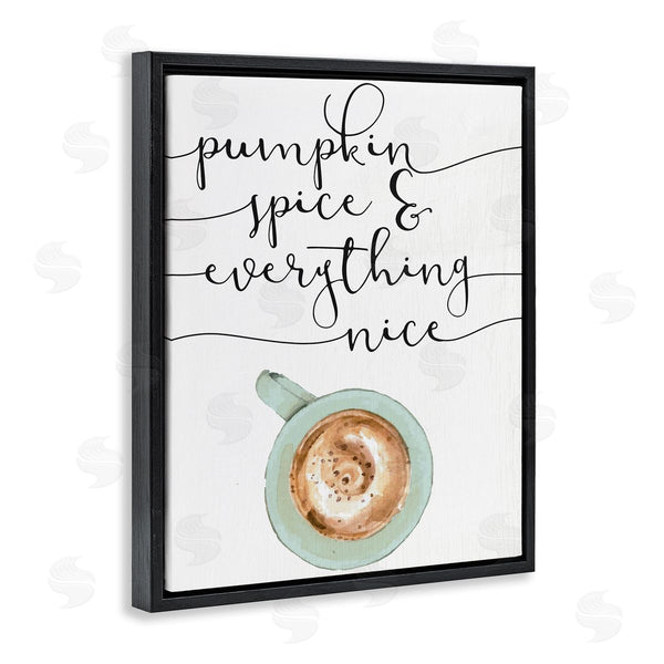 Stupell Industries Stupell Studio | Pumpkin Spice & Everything Nice Latte Coffee Cup Wall Art