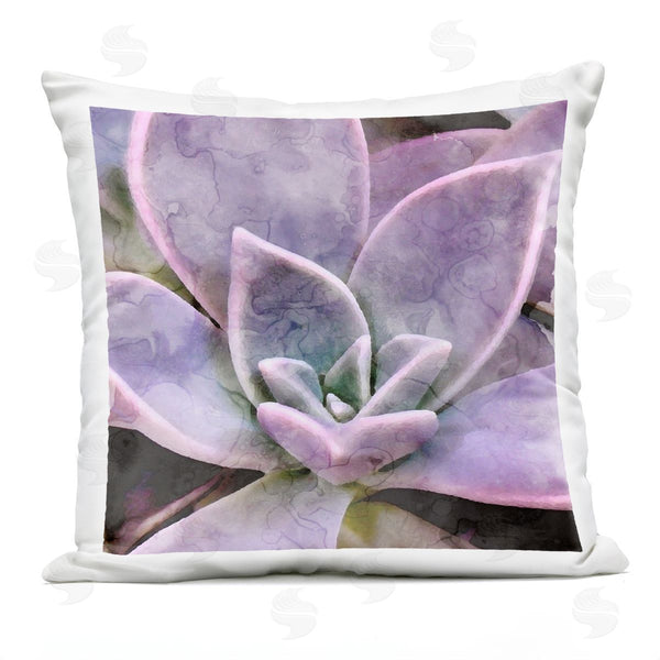 Stupell Industries Stupell Studio | Purple Succulent Blooming Printed Throw Pillow