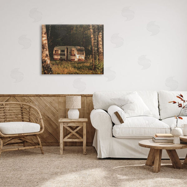 Stupell Industries Stupell Studio | Quiet Camper Van Deep Woodland Forest Clearing Wall Art