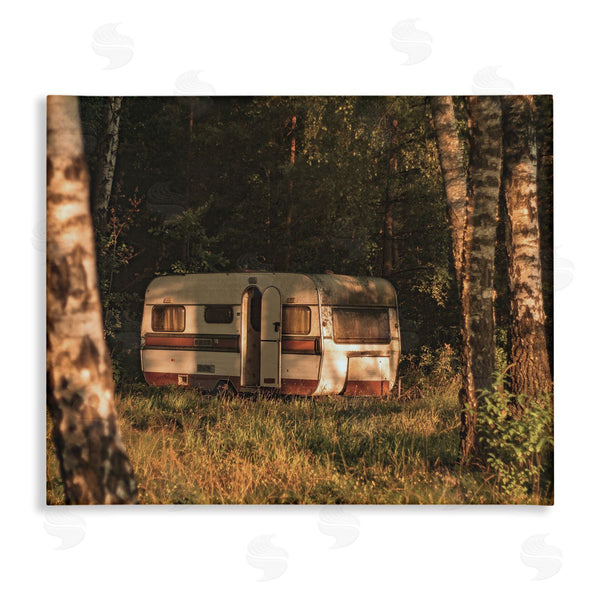stupell industries Stupell Studio | Quiet Camper Van Deep Woodland Forest Clearing Wall Art