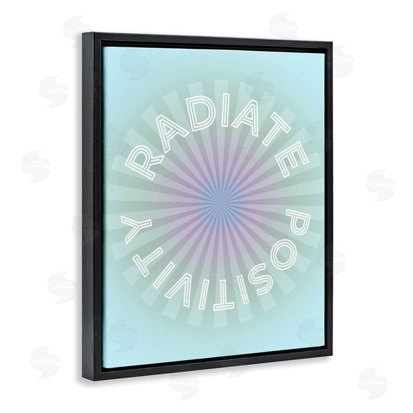 Stupell Industries Stupell Studio | Radiate Positivity Blue Geometric Wall Art