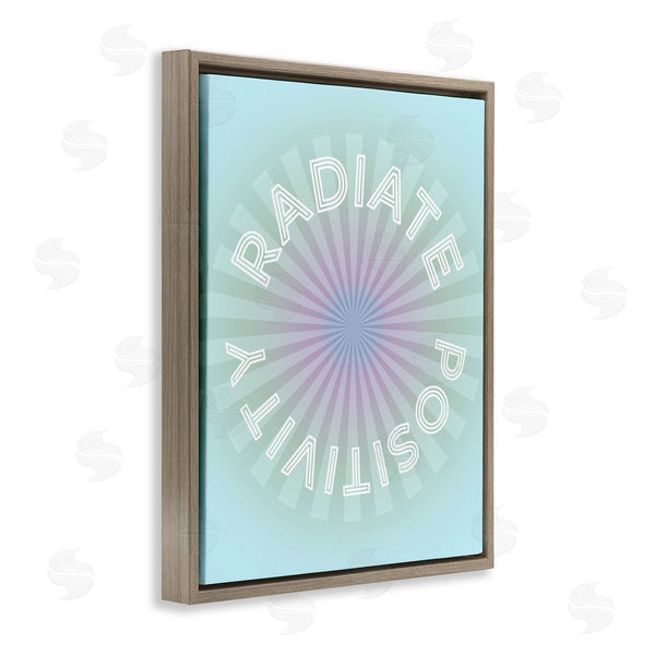 Stupell Industries Stupell Studio | Radiate Positivity Blue Geometric Wall Art