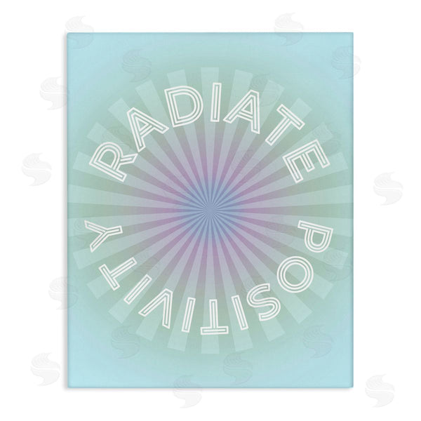 stupell industries Stupell Studio | Radiate Positivity Blue Geometric Wall Art