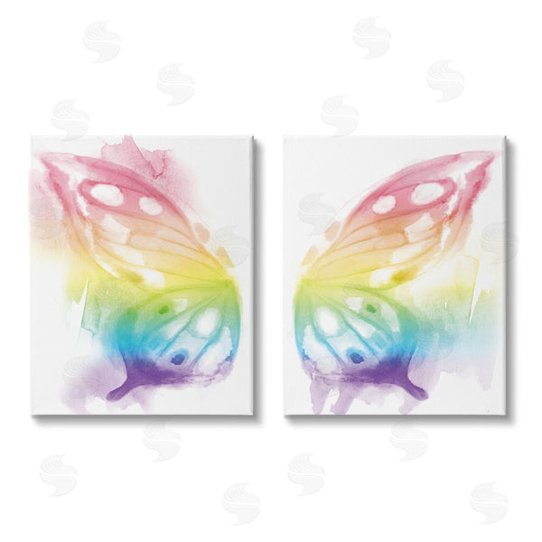 stupell industries Stupell Studio | Rainbow Butterfly Wings Playful Insect Wall Art