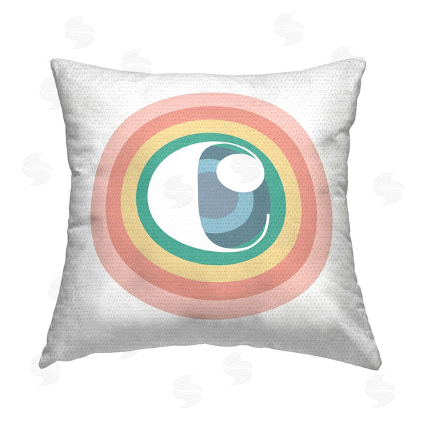 Stupell Industries Stupell Studio | Rainbow Letter C Printed Throw Pillow