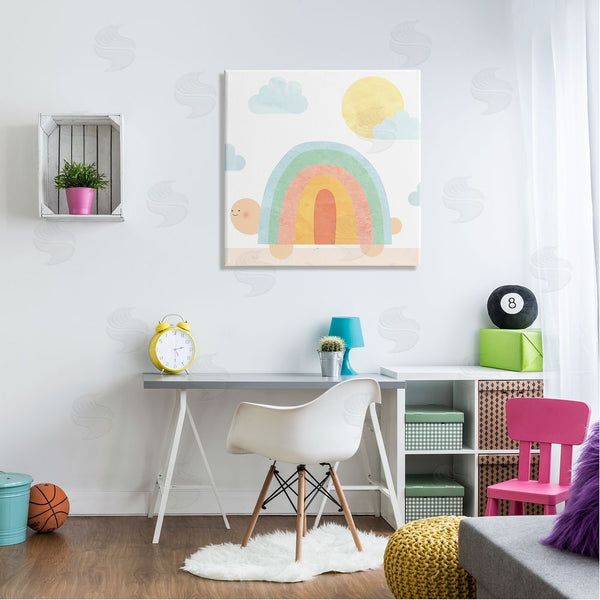 Stupell Industries Stupell Studio | Rainbow Shape Turtle Shell Scene Wall Art