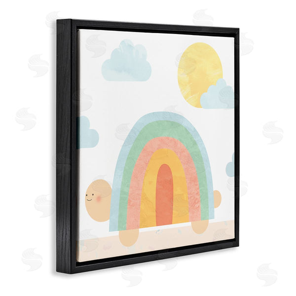 Stupell Industries Stupell Studio | Rainbow Shape Turtle Shell Scene Wall Art