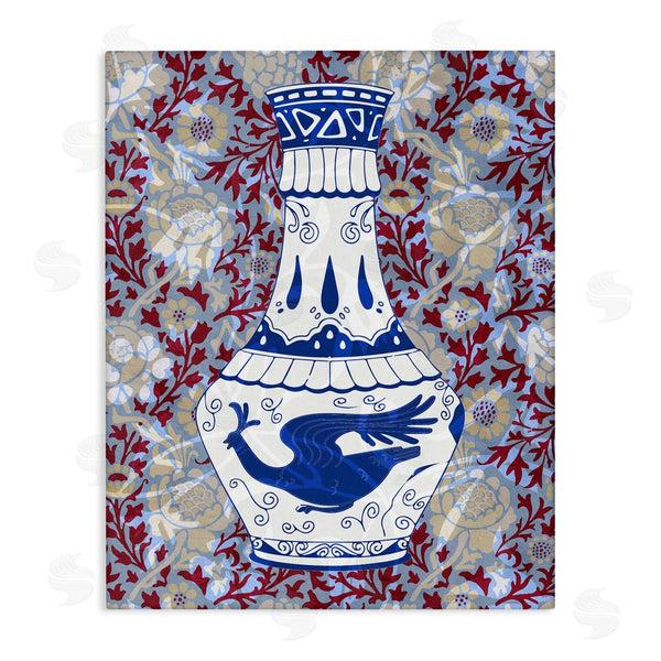 stupell industries Stupell Studio | Red & Blue Baroque Vase Pattern Wall Art