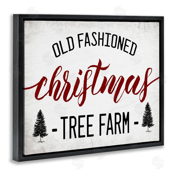 Stupell Industries Stupell Studio | Red Christmas Rustic Tree Farm