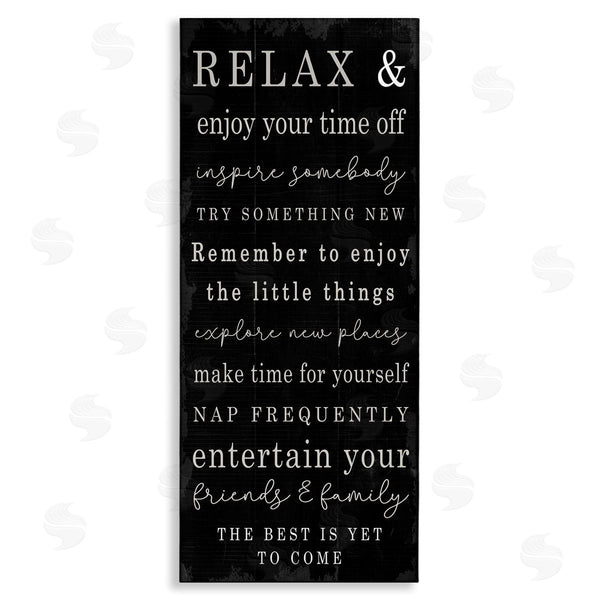 stupell industries Stupell Studio | Relax and Enjoy Self Care Phrases Work Break Motivational