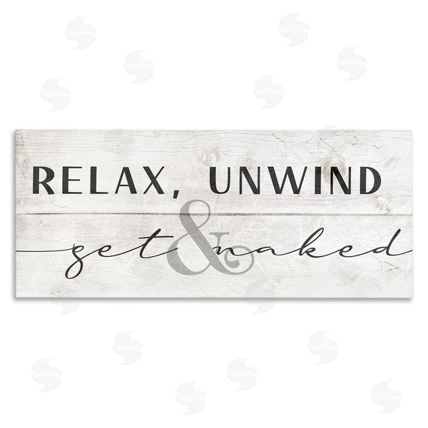 stupell industries Stupell Studio | Relax Unwind & Get Naked Wall Art