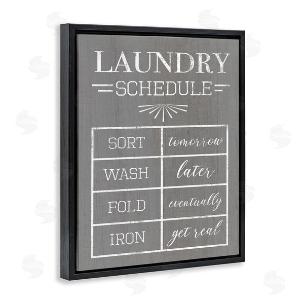 Stupell Industries Stupell Studio | Relaxed Laundry Schedule Grey