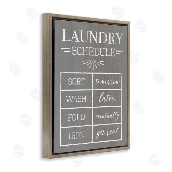 Stupell Industries Stupell Studio | Relaxed Laundry Schedule Grey