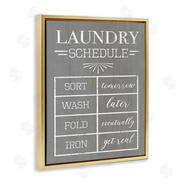 Stupell Industries Stupell Studio | Relaxed Laundry Schedule Grey