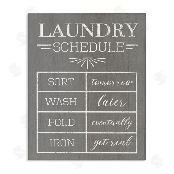 stupell industries Stupell Studio | Relaxed Laundry Schedule Grey