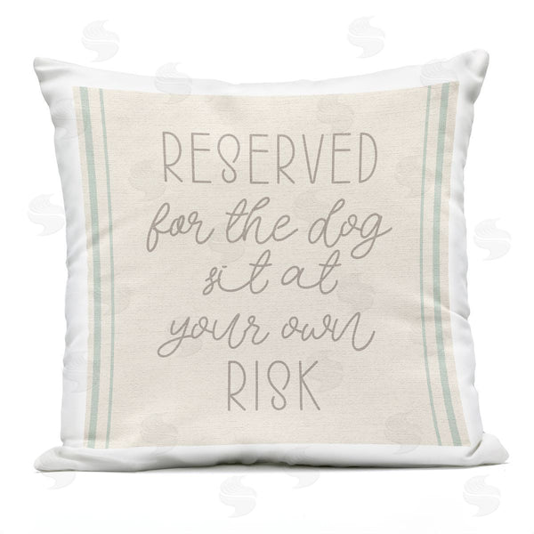Stupell Industries Stupell Studio | Reserved For The Dog Phrase Printed Throw Pillow