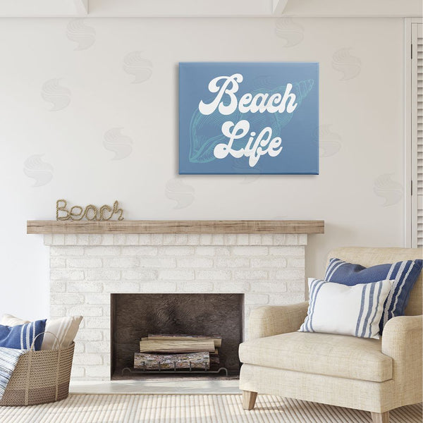 Stupell Industries Stupell Studio | Retro Beach Life Phrase Wall Art