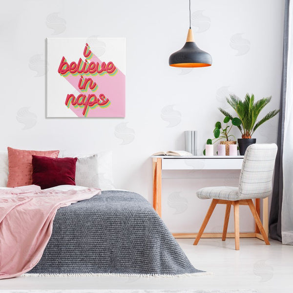 Stupell Industries Stupell Studio | Retro Believe In Naps Wall Art