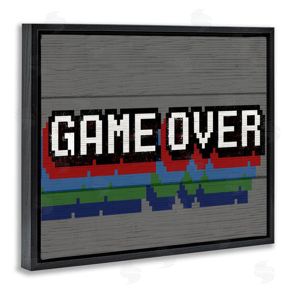 Stupell Industries Stupell Studio | Retro Game Over Phrase