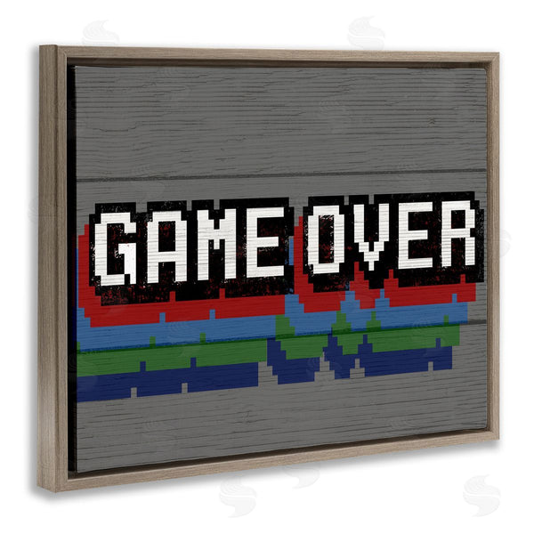 Stupell Industries Stupell Studio | Retro Game Over Phrase