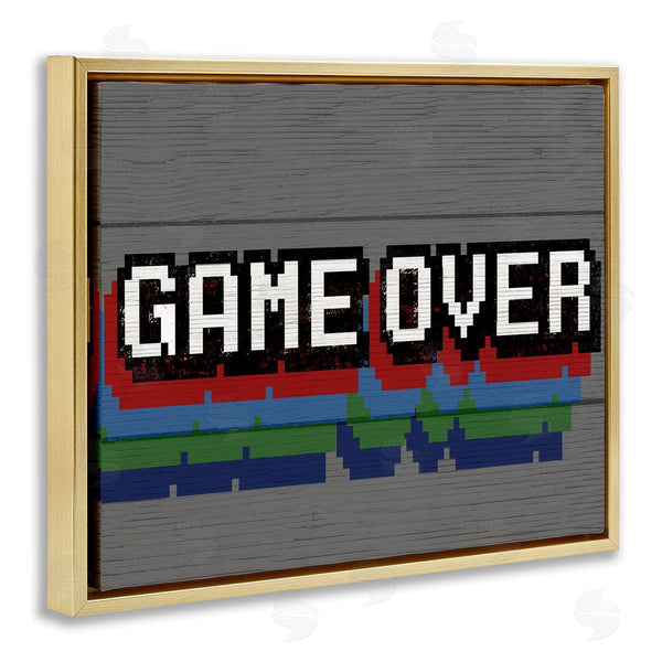 Stupell Industries Stupell Studio | Retro Game Over Phrase