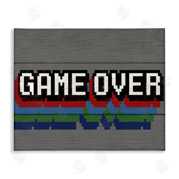 stupell industries Stupell Studio | Retro Game Over Phrase