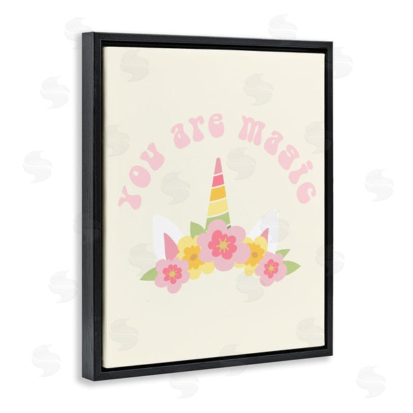 Stupell Industries Stupell Studio | Retro Magic Unicorn Phrase Wall Art
