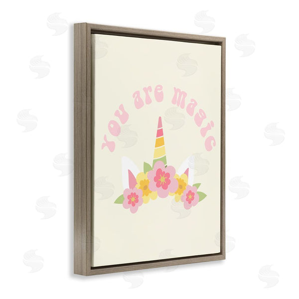 Stupell Industries Stupell Studio | Retro Magic Unicorn Phrase Wall Art