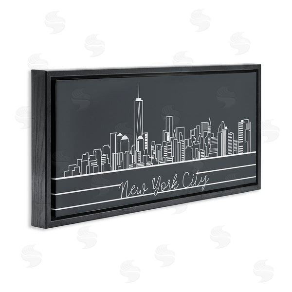 Stupell Industries Stupell Studio | Retro New York City Skyline Geometric Linework