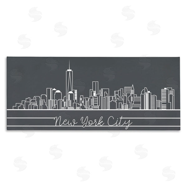 stupell industries Stupell Studio | Retro New York City Skyline Geometric Linework