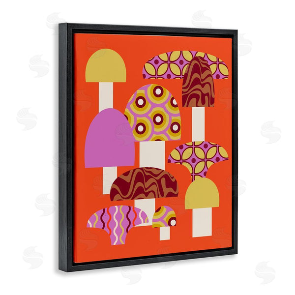 Stupell Industries Stupell Studio | Retro Patterned Mushrooms Wall Art