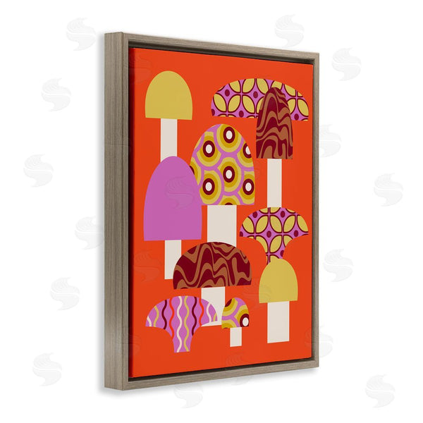 Stupell Industries Stupell Studio | Retro Patterned Mushrooms Wall Art