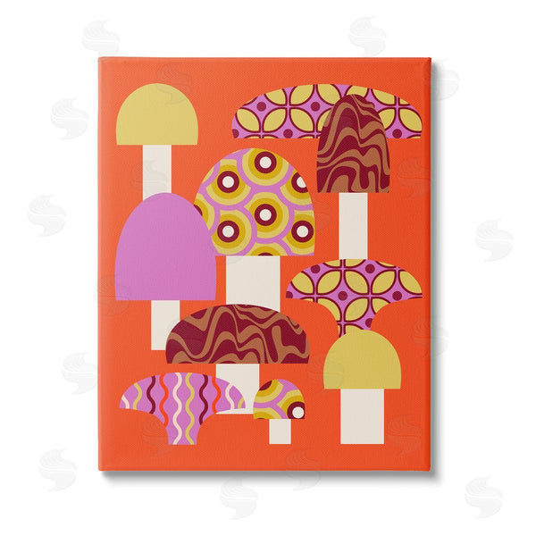 stupell industries Stupell Studio | Retro Patterned Mushrooms Wall Art