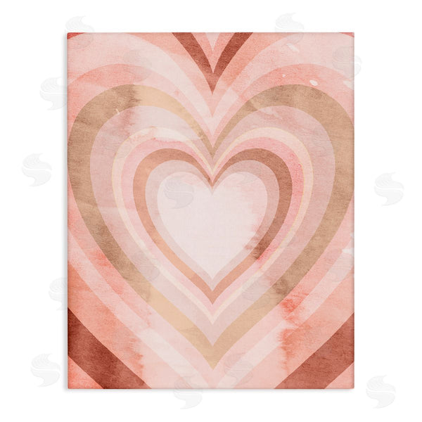 Stupell Industries Stupell Studio | Retro Pink Heart Kaleidoscopic Pop Pattern Wall Art