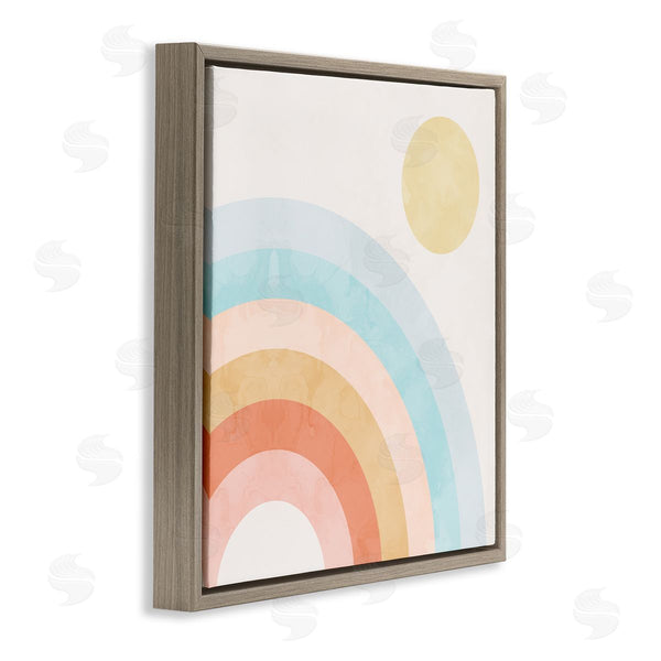 Stupell Industries Stupell Studio | Retro Rising Sun Rainbow Arches