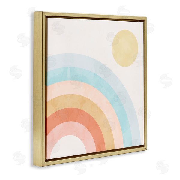 Stupell Industries Stupell Studio | Retro Rising Sun Rainbow Arches
