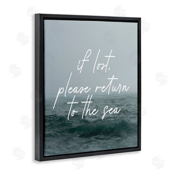 Stupell Industries Stupell Studio | Return To Sea Phrase Wall Art