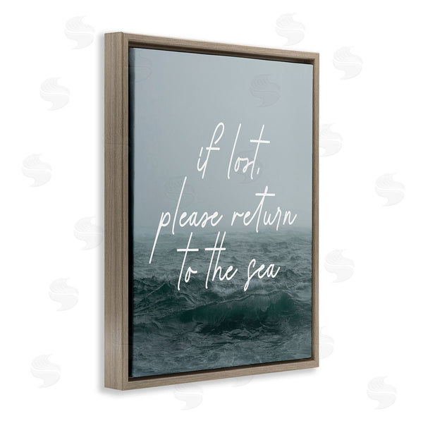 Stupell Industries Stupell Studio | Return To Sea Phrase Wall Art